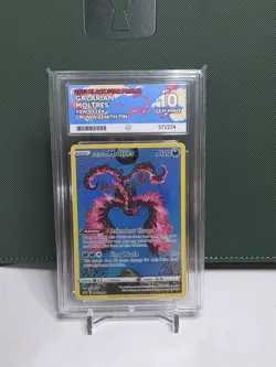 Pokemon TCG Galarian Moltres Black Star Promo SWSH284 Ace 10 ACE LABEL - Image 1