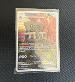 Bastiodon 093/084 pitch black Holo Rare Pokemon TCG EN 2024 - Image 1