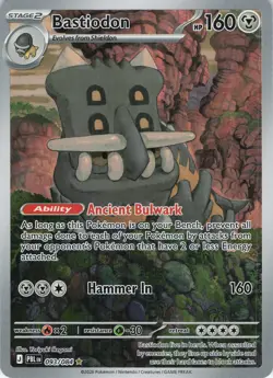 Bastiodon Holo Illustration Rare ME05: Pitch Black 093/084 NM - Image 1