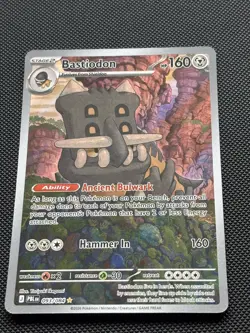 Pokemon TCG Pitch Illustration Rare Black Bastiodon 093/084 IR Holo NM - Image 4