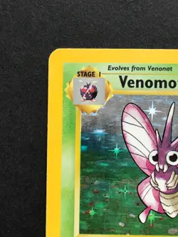 Venomoth 13/64 Jungle Holo - Vintage Pokemon Card WOTC 1999 – Played - Image 2