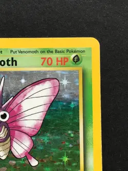 Venomoth 13/64 Jungle Holo - Vintage Pokemon Card WOTC 1999 – Played - Image 3
