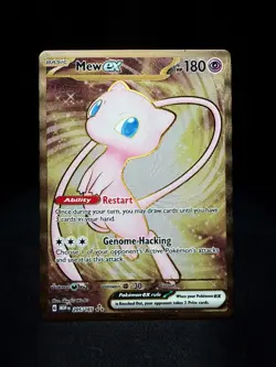 Pokemon TCG Mew EX Metal Gold NM 205/165 Scarlet & Violet 151 Promo Card - Image 1