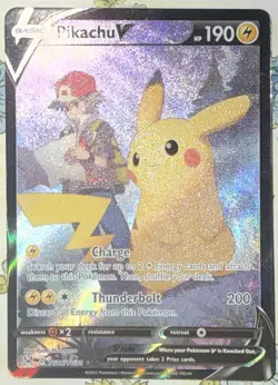 The Pokemon Company Pikachu V TG16/TG30 Lost Origin TG Ultra Rare Holo ENG 190 - Image 1