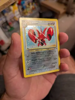 Scizor 10/75 Neo Discovery Unlimited Holo Rare Pokemon TCG - LP - Image 3