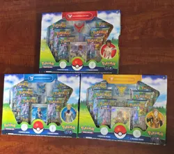 Pokemon TCG Go Special Collection Box Set of 3 Team Valor Mystic Instinct - Image 1