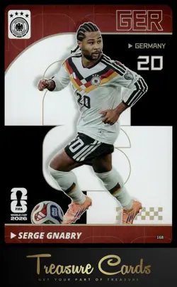 2026 Panini x Kayou FIFA World Cup #168 Serge Gnabry Thin Cards Red Prizm - Image 1