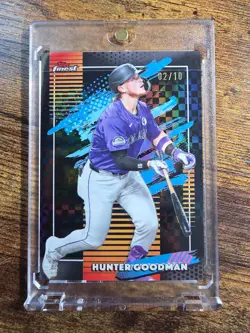 2026 Topps Finest Hunter Goodman #155 Black X-fractor /10 *Rockies* - Image 1