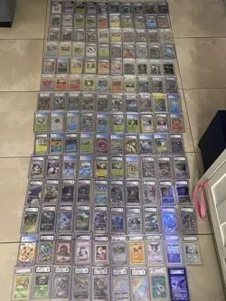 Lot of 217 Graded Tcg Pokemon Card Slab Lot Mixed Languages Bulk Cgc, Psa, Ags, - Image 1