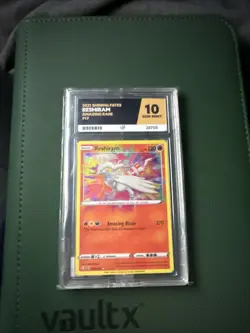Pokemon TCG Reshiram Card Shining Fates 017/072 Amazing Rare - Image 1