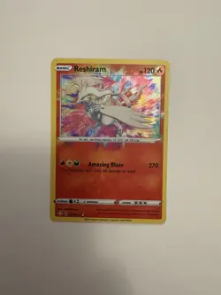 Pokemon TCG Reshiram Shining Fates Holo Card 017/072 Amazing Rare - Image 1