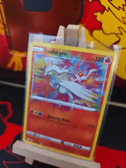 Pokemon TCG Reshiram Shining Fates Holo Card 017/072 Amazing Rare - Image 4