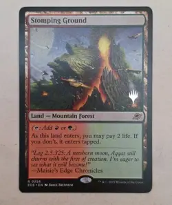 Stomping Ground Edge of Eternities Magic The Gathering MTG M/NM Promo - Image 1
