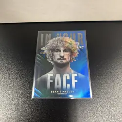 Sean O'malley # 71/150 Blue Refractor In Your Face Topps Chrome UFC 2026 - Image 1