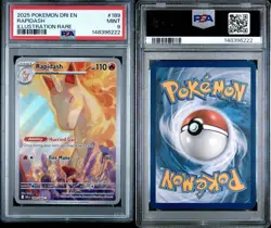 2025 POKEMON DRI EN-DESTINED RIVALS ILLUSTRATION RARE #189 RAPIDASH PSA 9 - Image 3