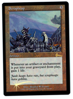 Scrapheap - MTG (SP+/NM Quality FOIL) - Urza's Legacy - See pics/scans! - Image 1
