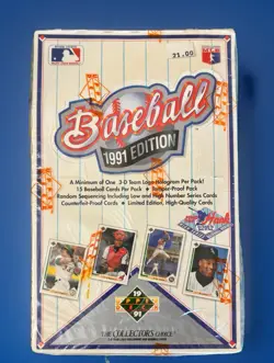 1991 Upper Deck Baseball High Series Box Factory Sealed Unopened Find The Hank 53334102032 - Image 1