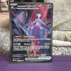 The Pokemon Company Team Rocket's Mewtwo ex 231/182 SV10 SIR Holo EN 280 - Image 1