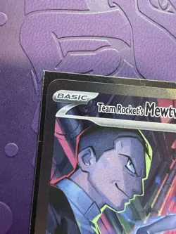 The Pokemon Company Team Rocket's Mewtwo ex 231/182 SV10 SIR Holo EN 280 - Image 2