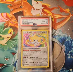Pokemon Card PSA 10 SWSH Vivid Voltage Jirachi Holo Amazing Rare 119/185 TCG - Image 1