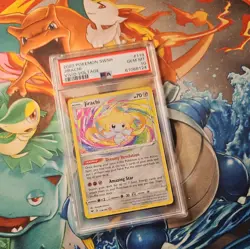 Pokemon Card PSA 10 SWSH Vivid Voltage Jirachi Holo Amazing Rare 119/185 TCG - Image 2