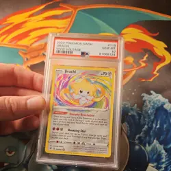 Pokemon Card PSA 10 SWSH Vivid Voltage Jirachi Holo Amazing Rare 119/185 TCG - Image 4