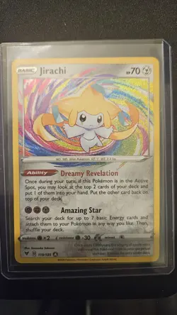 Pokemon TCG Jirachi Vivid Voltage Holo Card 119/185 Amazing Rare - Image 1