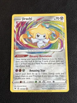 Pokemon TCG Jirachi Vivid Voltage Holo Card 119/185 Amazing Rare - Image 1
