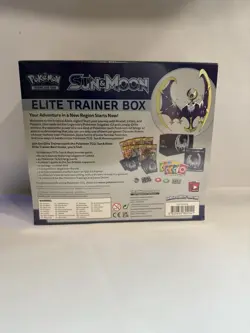 New Sealed Pokemon TCG Sun and Moon Base Elite Trainer Box ETB - Lunala - Image 2
