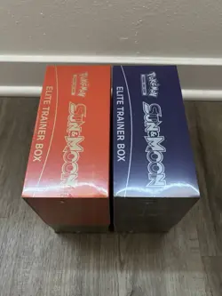 Pokemon TCG Lunala / Solgaleo Sun & Moon Base Elite Trainer Box (2x Lot) SEALED - Image 3