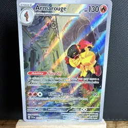 Pokemon TCG Armarouge 203/198 Sv01 Illustration Rare Full Art Holo English PF/M - Image 1