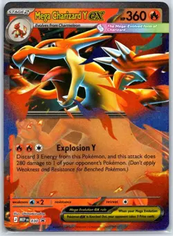 Mega Charizard Y ex 030 Holo Promo ME: Mega Evolution Promo Pokemon Near Mint - Image 1