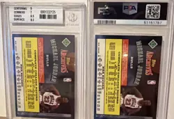 MICHAEL JORDAN LOT 2X 1992 Topps 1984 Style Archives #52 PSA BGS GRADED 6 & 7.5 - Image 4