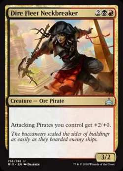 Dire Fleet Neckbreaker -Foil Light Play MTG Rivals of Ixalan - Image 1