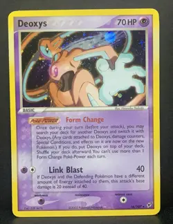 2005 Pokemon EX Deoxys Starcharge 16/107 Deoxys HoloFoil LP - Image 1