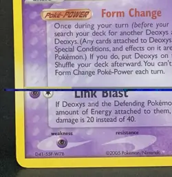 2005 Pokemon EX Deoxys Starcharge 16/107 Deoxys HoloFoil LP - Image 5