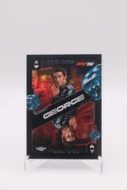 George Russell Ace Of Trades Black Refractor 10/10 SCA-1 2025 Topps Chrome F1 - Image 1