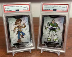 2023 Kakawow Disney 100 Pixar Toy Story Buzz Lightyear & Woody BOTH PSA 10! - Image 1