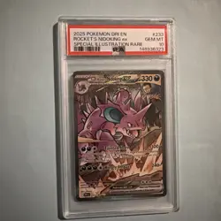 2025 POKEMON DRI EN-DESTINED RIVALS #233 TEAM ROCKET'S NIDOKING EX PSA 10 - Image 3