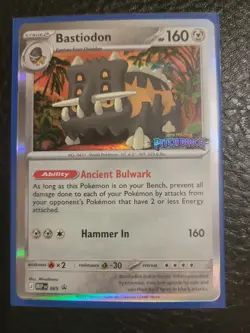 Bastiodon MEP 085 Prerelease Stamped Promo - Pokemon TCG: Pitch Black - NM - Image 1