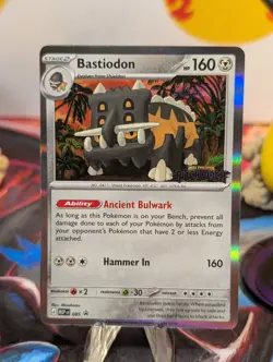 Bastiodon MEP 085 Prerelease Stamped Promo - Pokemon TCG: Pitch Black - NM - Image 2