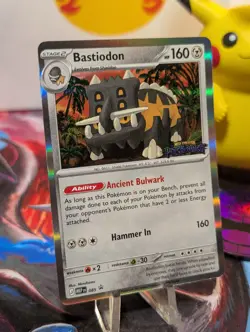 Bastiodon MEP 085 Prerelease Stamped Promo - Pokemon TCG: Pitch Black - NM - Image 3
