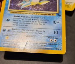 Pokemon Card Lapras 10/62 Holo Rare Fossil Original 1999 WOTC - Image 4