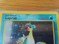 Vintage Pokemon Fossil LAPRAS No. 10/62 HOLO Card - EX - Image 5