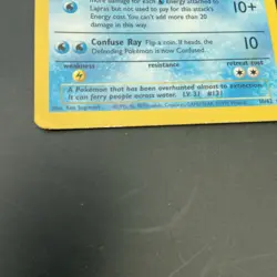 RARE Pokemon Card Original 1999 Lapras Fossil Holo NM 10/62 - Image 3