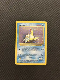 Lapras 10/62 | Base Set Fossil | Holo Pokemon Card HP - Image 1