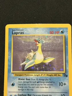 Lapras 10/62 | Base Set Fossil | Holo Pokemon Card HP - Image 3