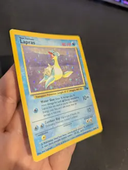 Lapras 10/62 - Holo Rare - Fossil - Pokemon Card - MP - Image 4