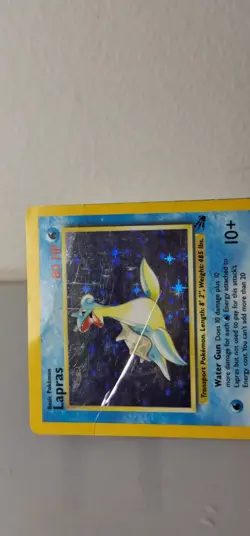 Lapras 10/62 Holo Fossil Pokemon Card HP - Image 4
