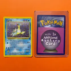 Lapras Holo Rare 10/62 Fossil Pokemon Card LP Original Rare WOTC 10/62 - Image 1